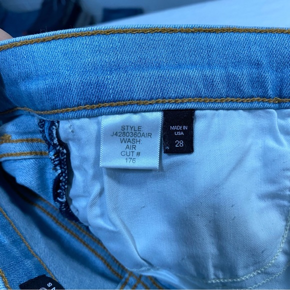 $278 Veronica Beard Carly 11" Kick Flare Side Stripe High Rise Denim Jeans 28 - Picture 6 of 15